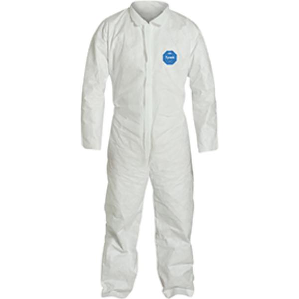 DPT-TY120SWH2X002500 Coverall Tyvek Zipper Front - 2XL