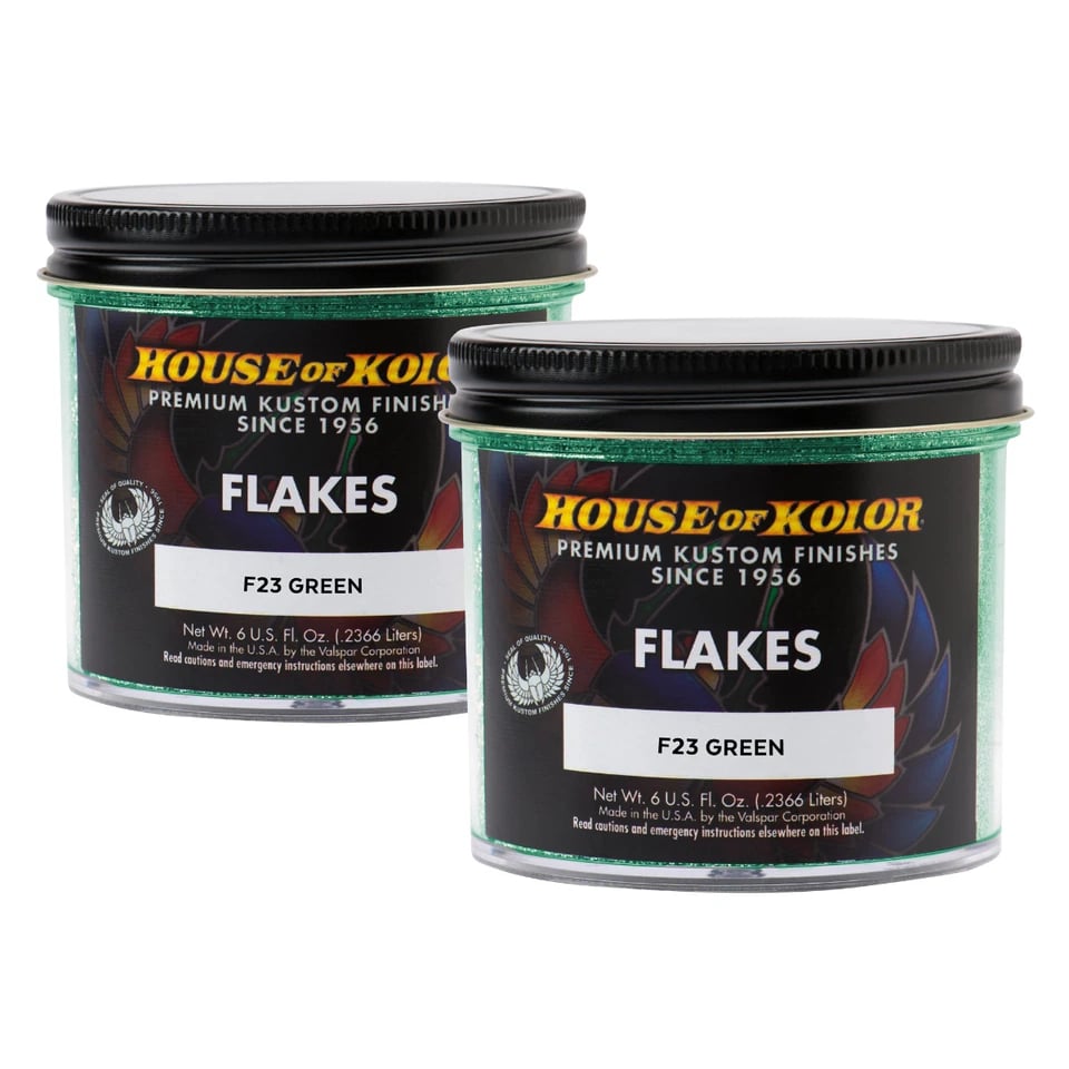 HOK-F23-C01 6 oz Green Dry Flake Paint