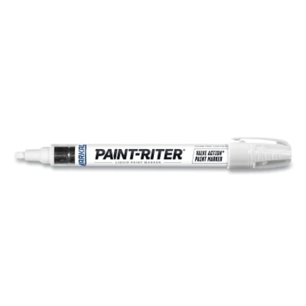 MKL-96820 0.125 in. Tip Paint-Riter Valve Action Paint Marker - White - Medium