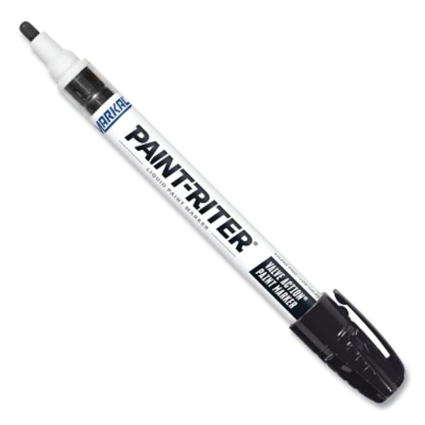 Paint-Riter Valve Action Marker - Black - Medium - Fast-Drying Permanent Paint