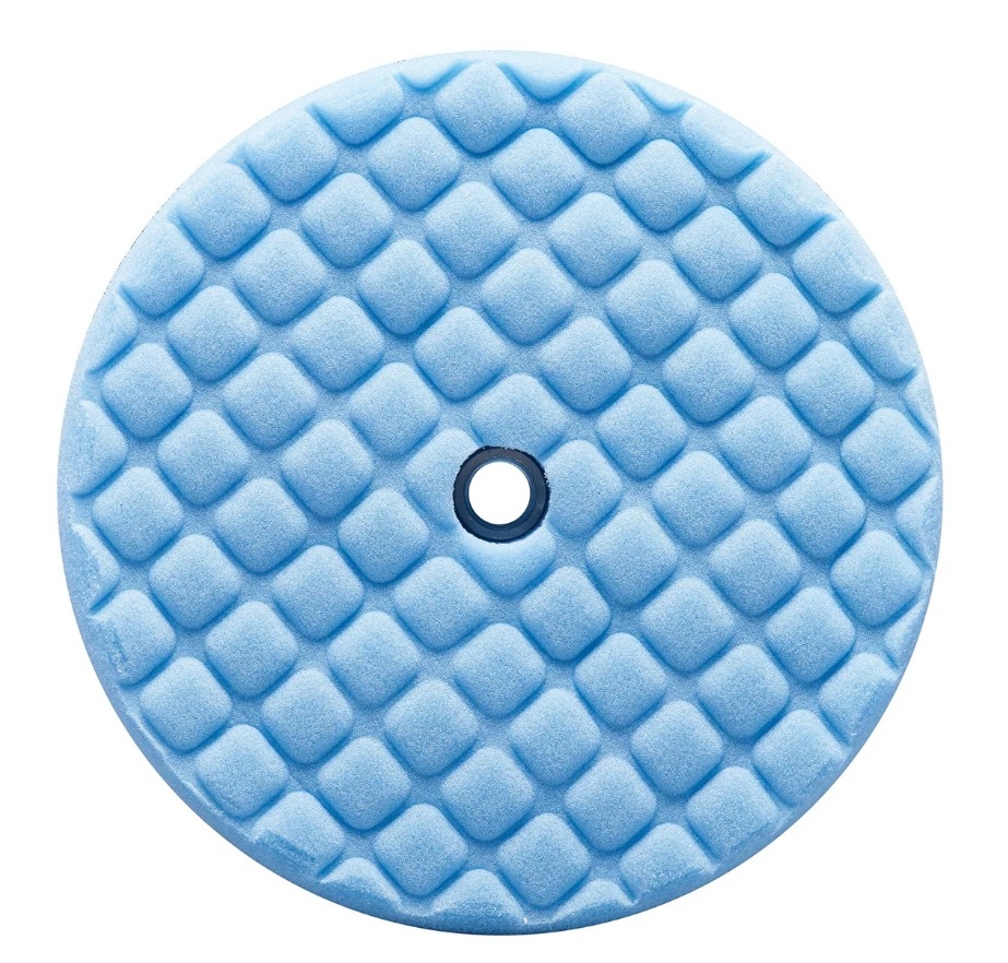 NTN-91312 8 in. Double Side Finishing Foam Pad, Blue