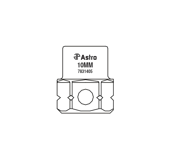 Astro Pneumatic AST-7831405 10 mm Low Pro Nano Impact Socket - 0.37 in.