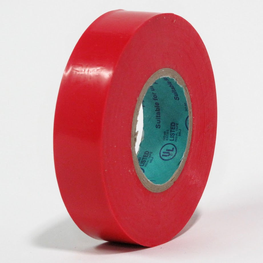 ETX-60-R 0.75 in. x 60 ft. Electrical Tape - 7 Mil Vinyl, Red