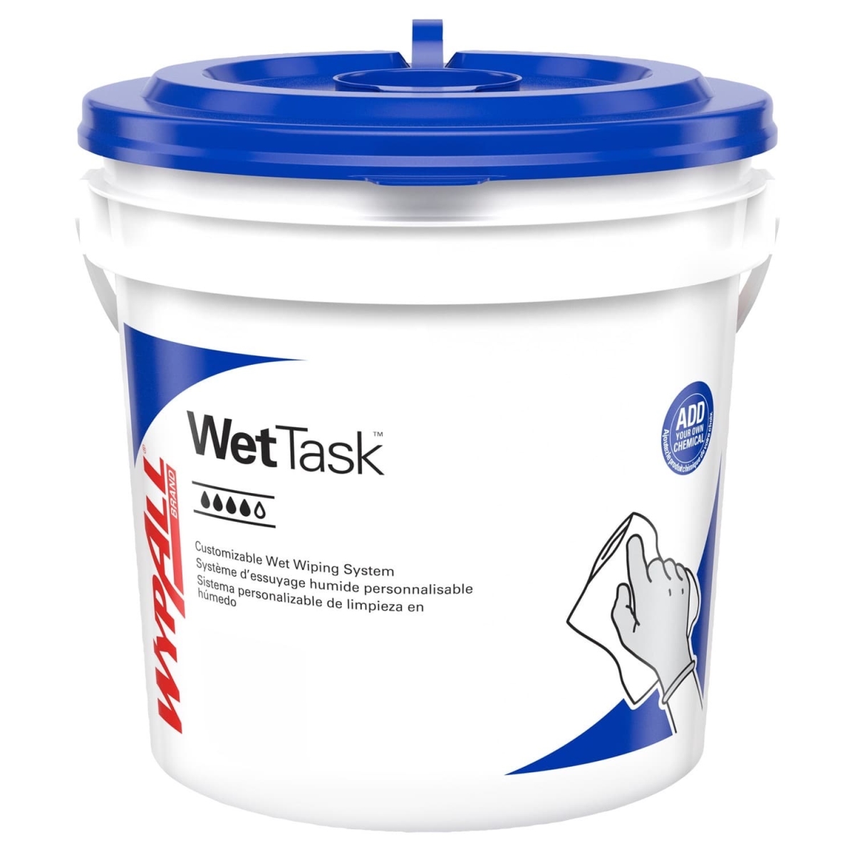 KIM-06411 Critical Clean WetTask Wipers for Bleach Disinfectants & Sanitizers