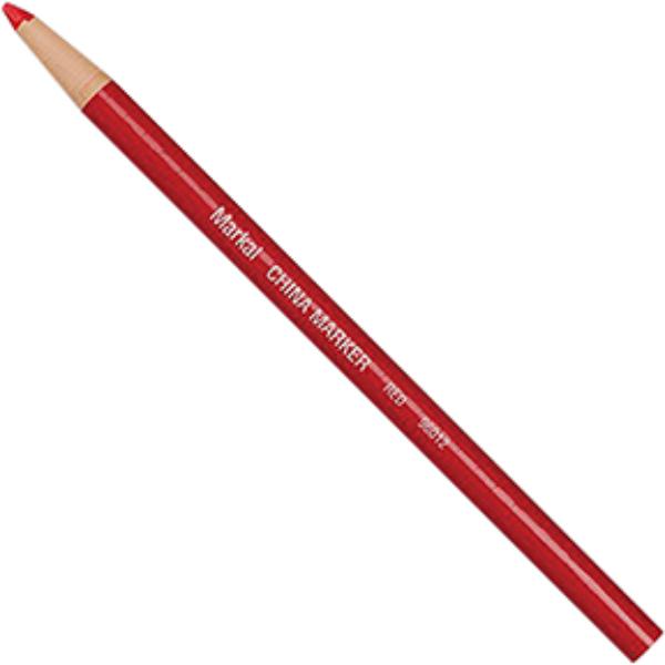 MKL-96012-I China Marker - Paper-Wrapped Grease Pencil, Red