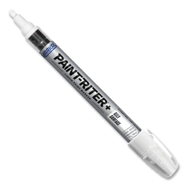 MKL-96960 0.125 in. Tip Riter Oily Surface Paint Marker, White - Medium