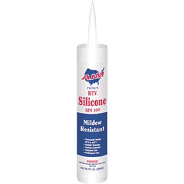 AIM-100-01 10.3 oz RTV Sealant Silicone, White