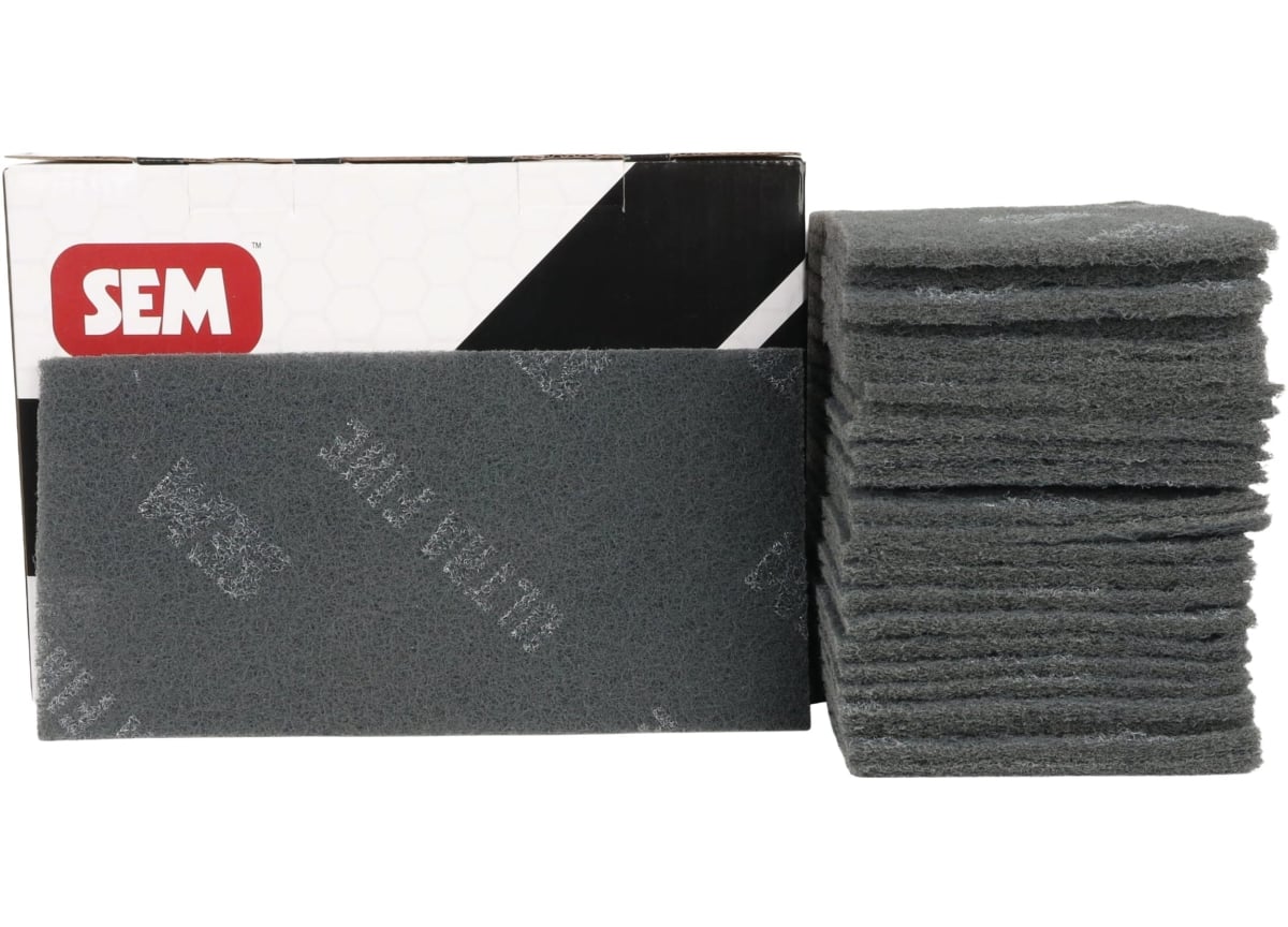 SEM Products SEM-SA4948 4.5 x 9 in. Scuff Pads, Gray - 800 Grit