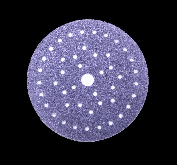 SEM Products SEM-SA6080 6 in. cloth hook and eye Grip Multihole Disc - 80 Grit