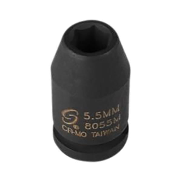 SUU-8055M 0.25 in. Drive Impact Socket - 5.5 mm
