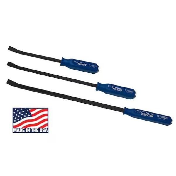 Picture of Platinum Tech PLT-99925 25 in. Pry Bar Set with Slotted Hanging Rack