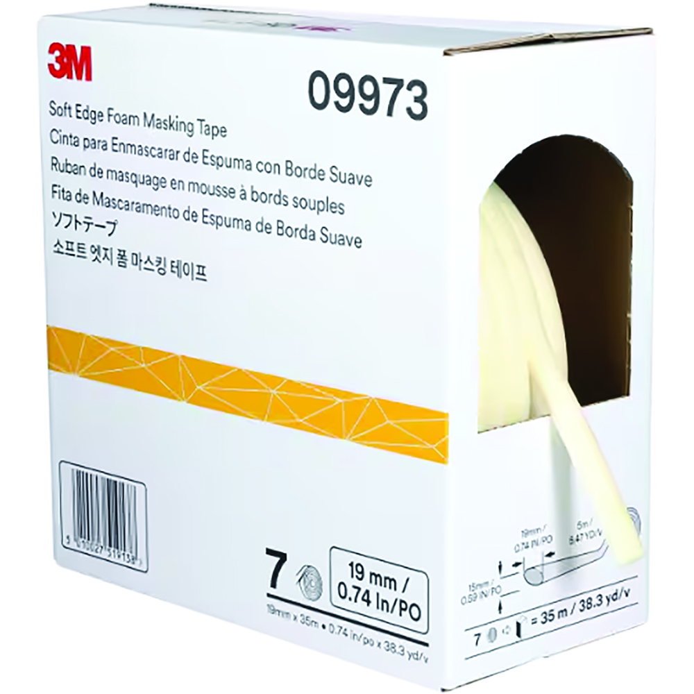 MMM-09973 0.75 in. x 115 ft. Soft Edge Foam Masking Tape