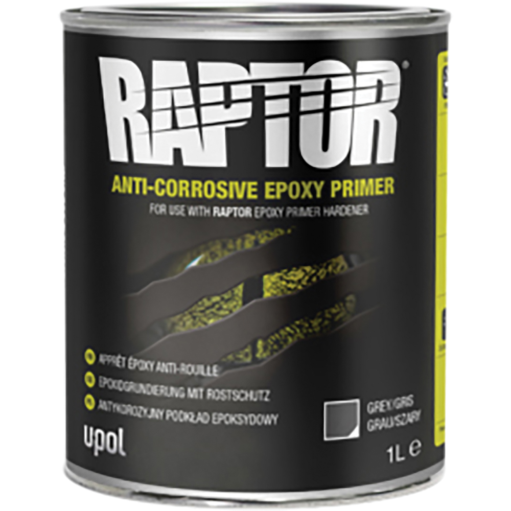 UPL-UP4832 1 Liter Raptor Anti-Corrosive Epoxy Primer, Gray