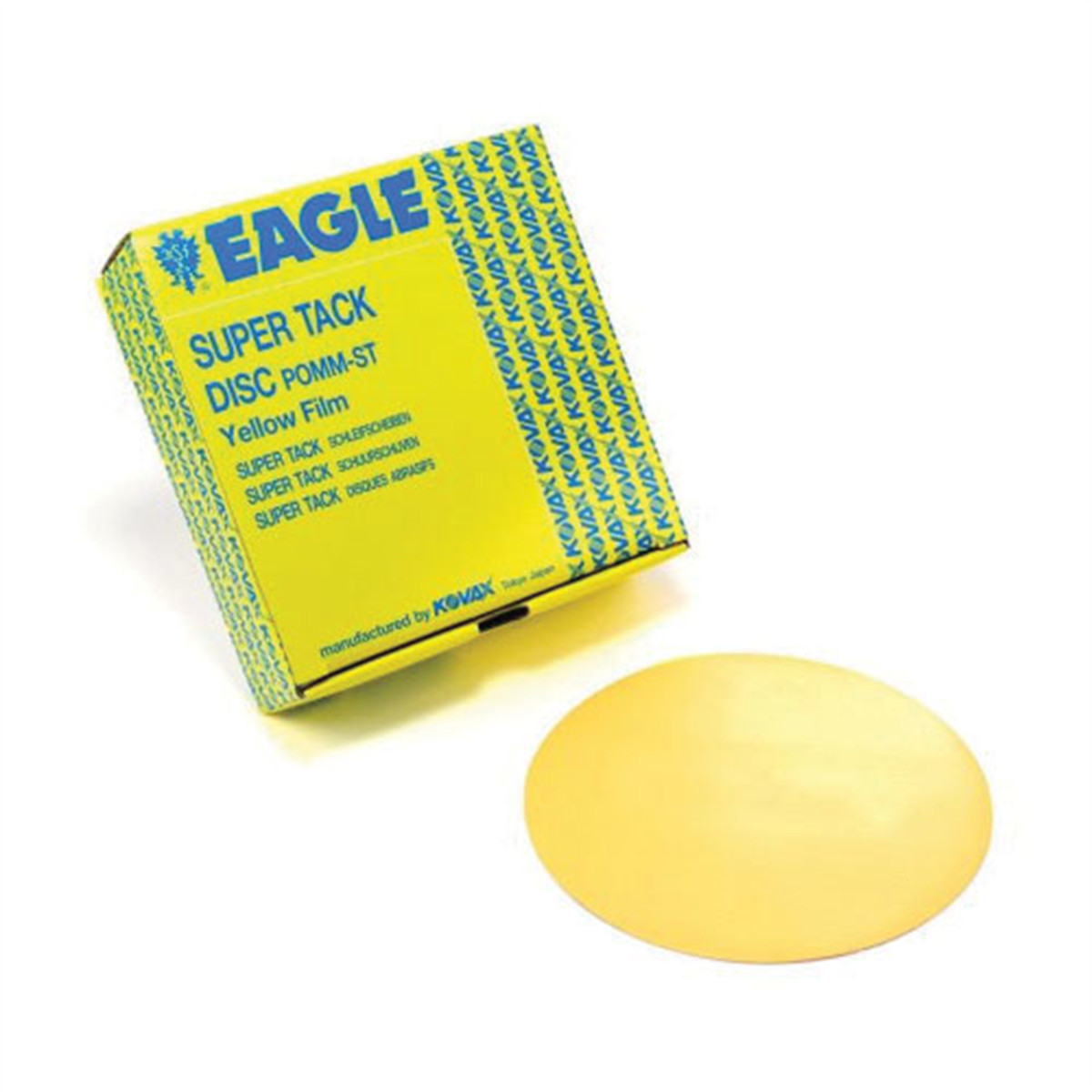 EGA-778-1000 6 in. Yel-Film S-Tack Hook & Loop Discs - P1000