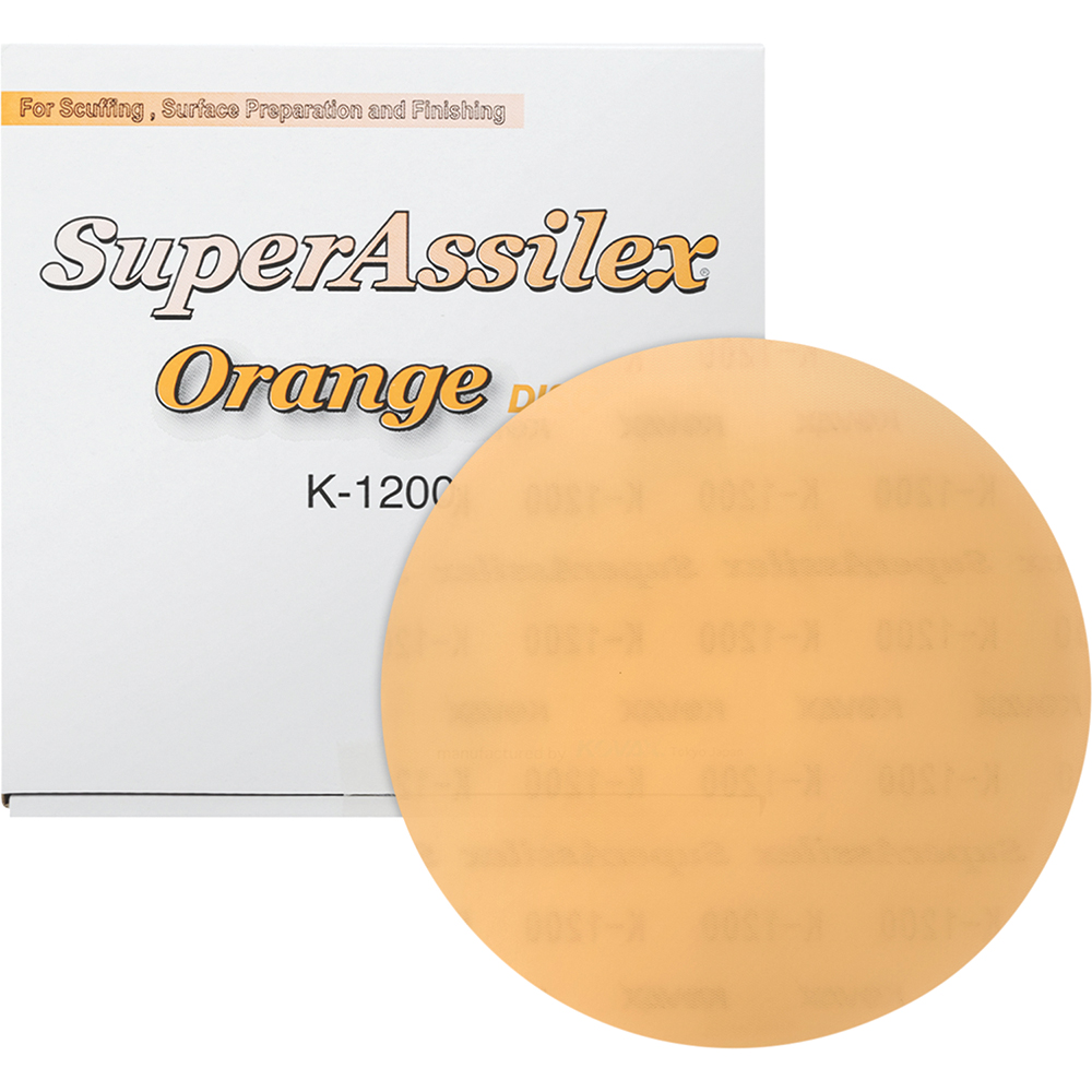 EGA-193-1508 6 in. Super Assilex Abrasive Discs, Orange - NH-K-1200