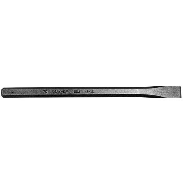 MAY-70201 0.312 in. Blade Width Blast Finish Cold Chisel