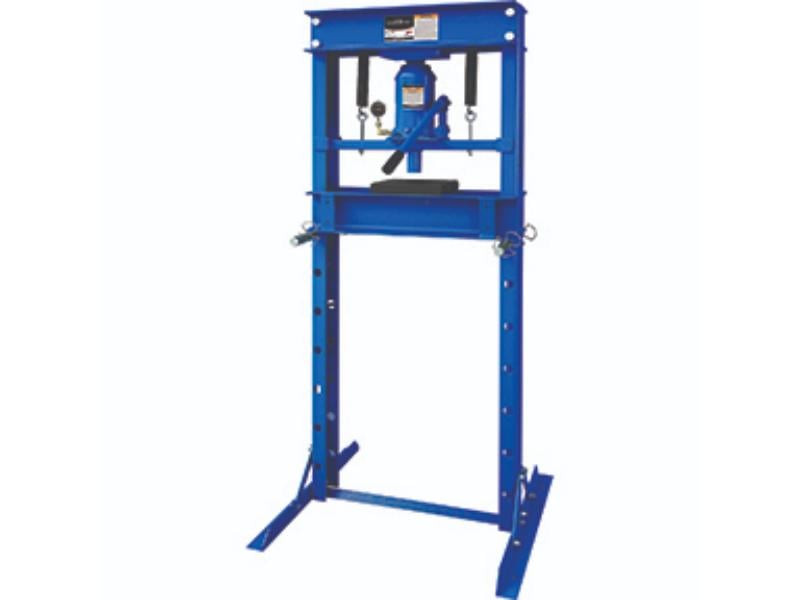 20-Ton Hydraulic Shop Press - Blue - Heavy Duty - Automatic Ram Retraction