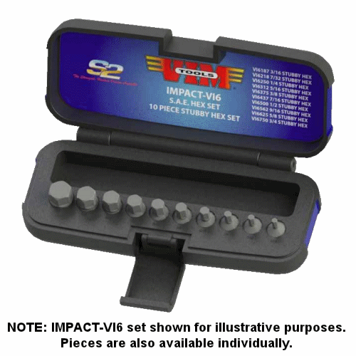 VIM-VI6218 0.22 in. Stubbie Impact Driver