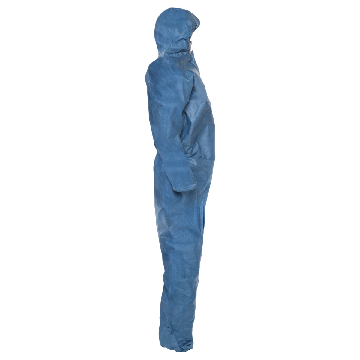 MFX58513 Zipper Front Elastic Back Wrists Ankles  Hood Kleen Guard A20 Coveralls Blue Denim  Large