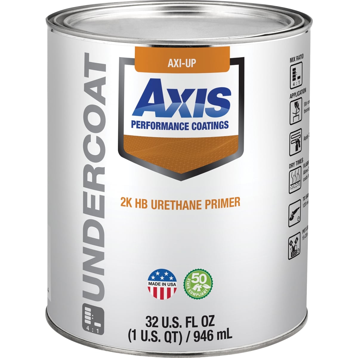 AXI-UPQ Quart Low VOC 2K High Build Urethane Primer
