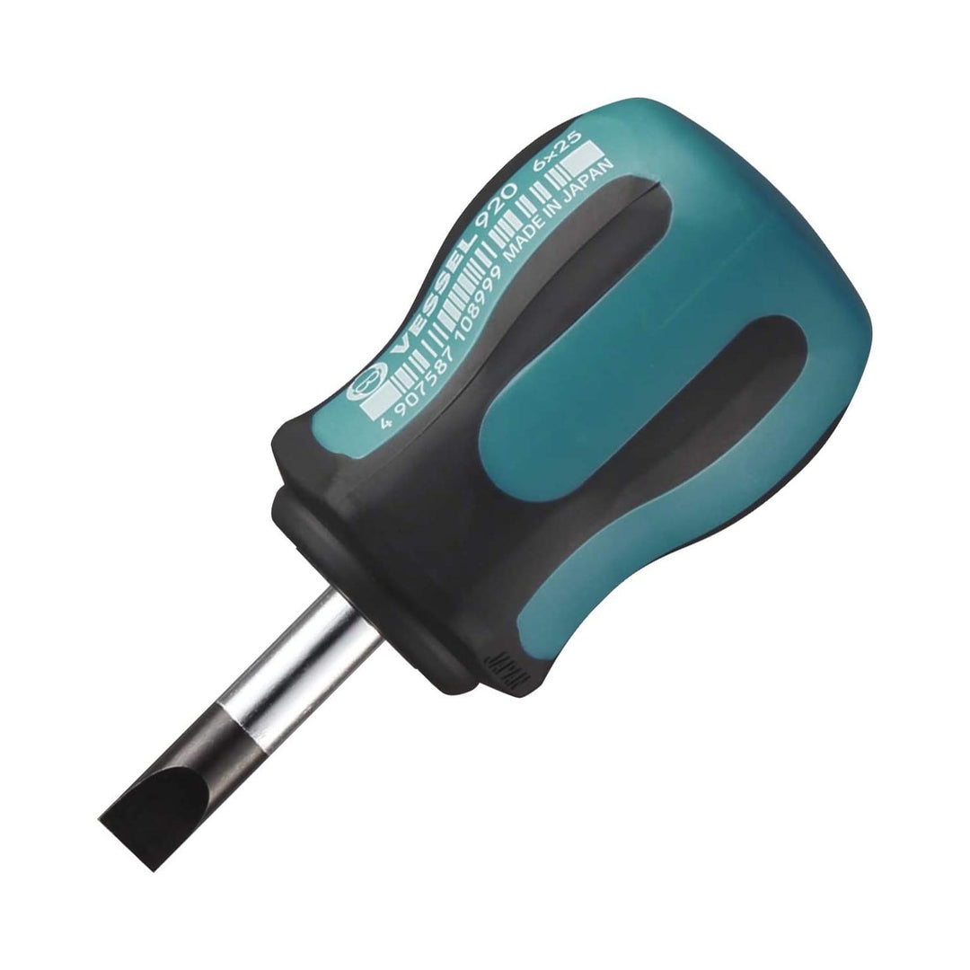 VST-920S625 Heavy-Duty Design Mega Stubby Series Stubby Screwdriver, Blue & Black