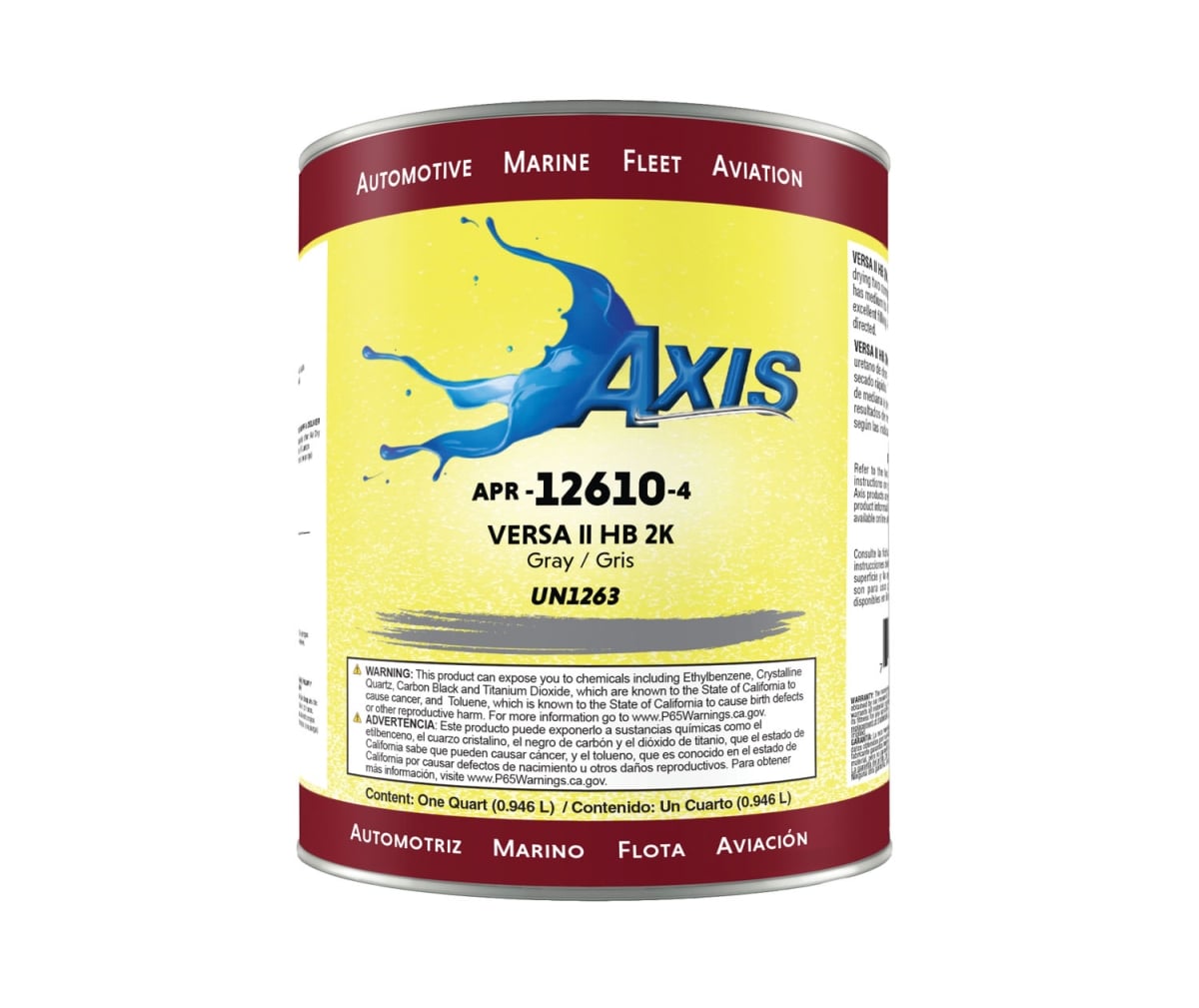 AXI-APR12610-4 2K Versa II Hb Quarts - Gray