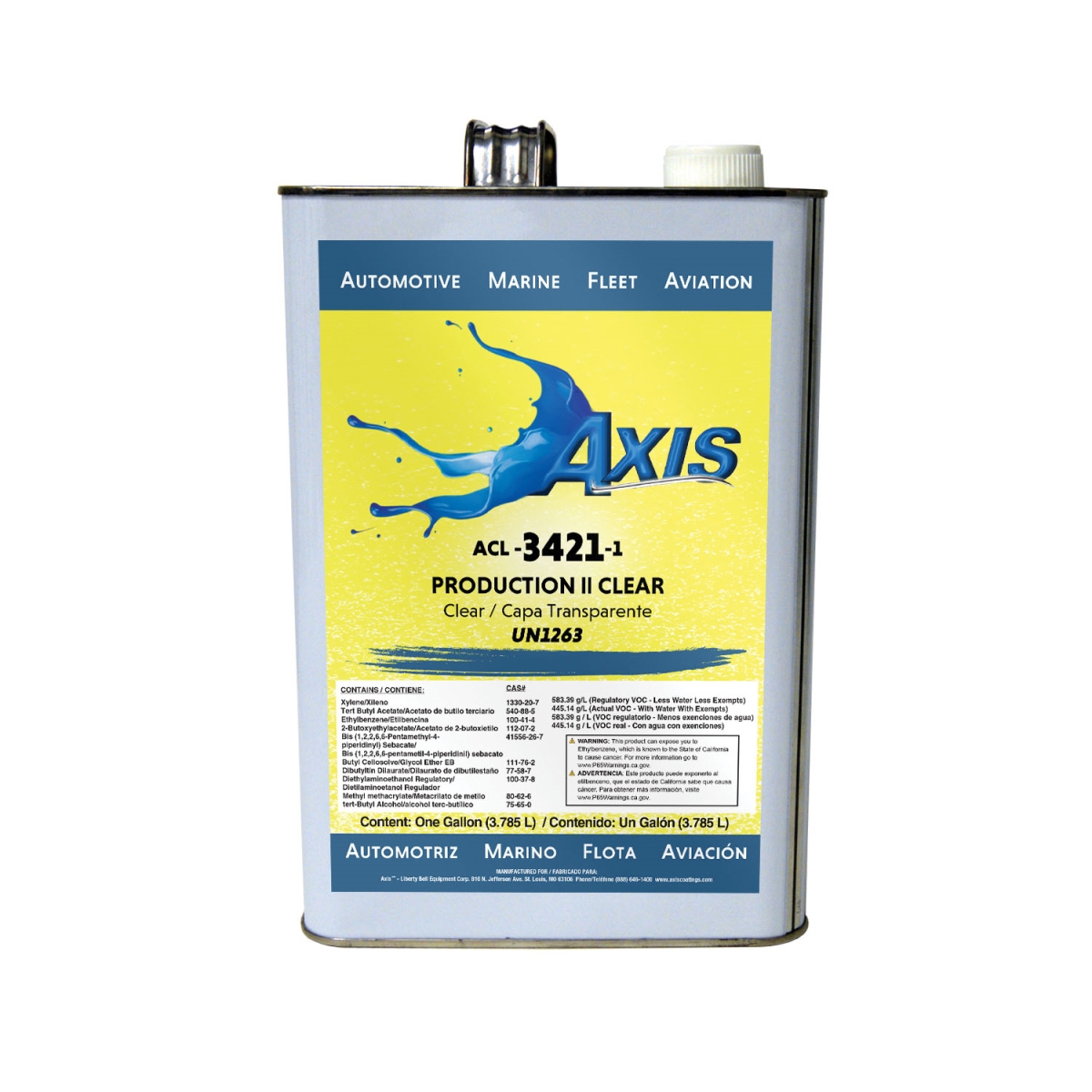 AXI-ACL3421-1 Galvanized Steel Production II Clear Gal