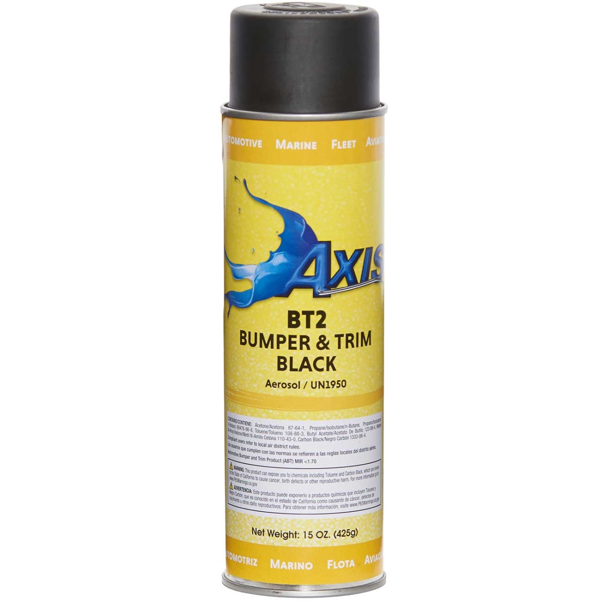 AXI-BT2 Premium Exterior Bumper & Trim Black Aerosol Spray