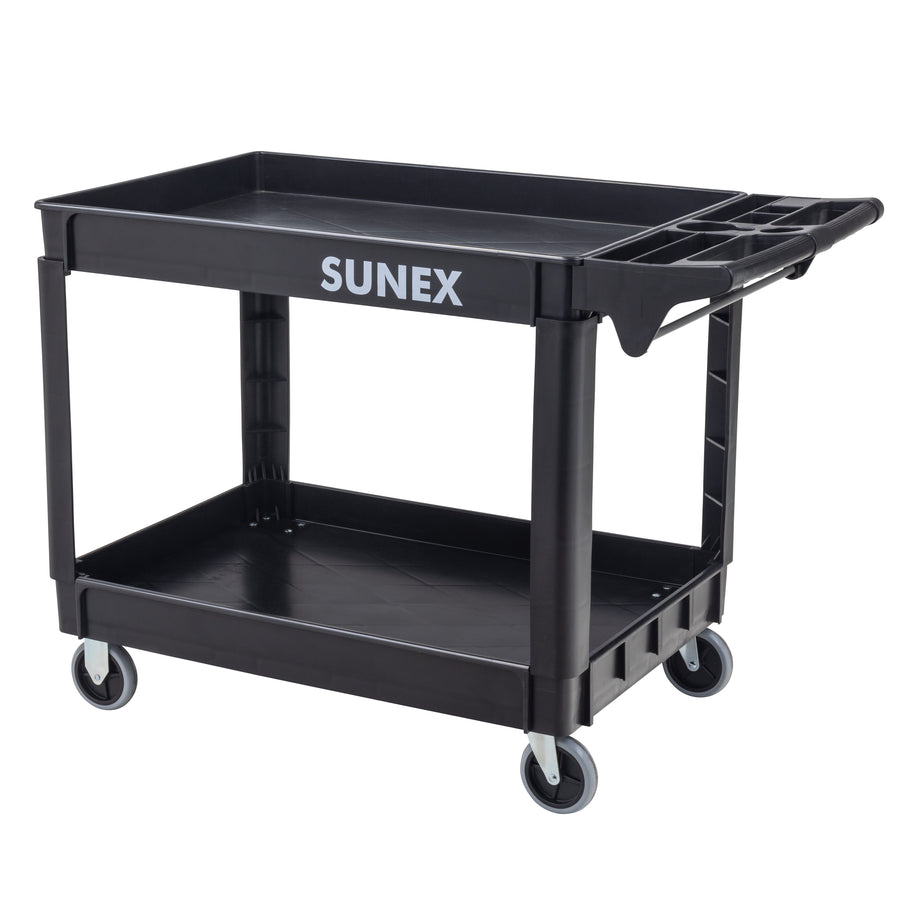 SUU-8039 Polypropylene Utility Cart, Two Shelf - Large