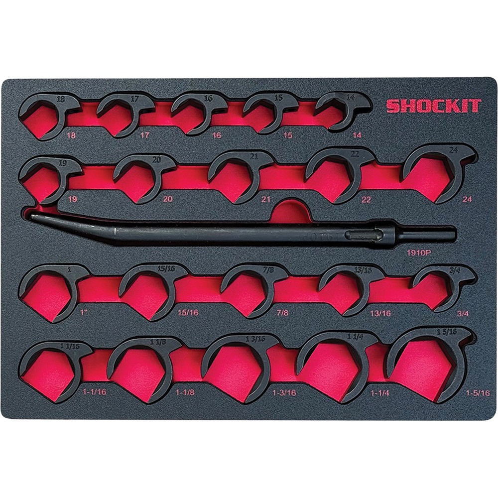 LOC-LT1915FM Heavy Duty Shockit Crows Foot Socket Set - 20 Piece