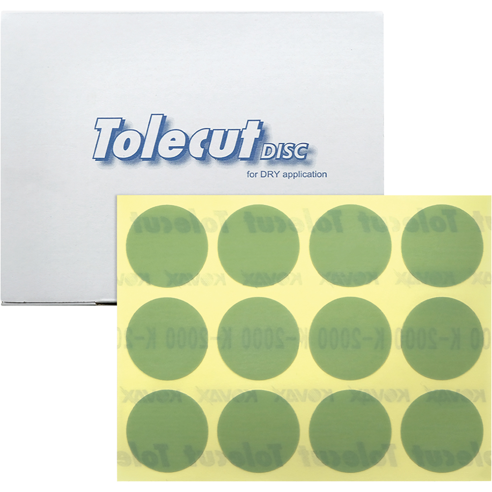 EGA-192-15128 K-2000 Tole Cut Touch-Up Discs - Green - Pack of 96