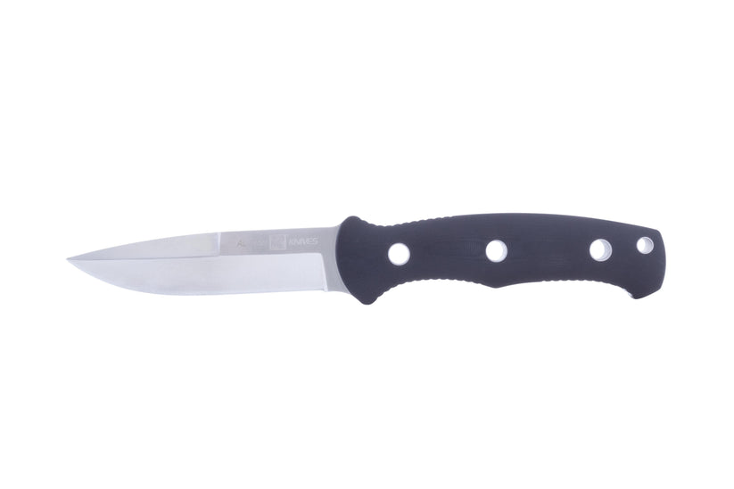 AL MAR Knives SERE Operator 40 4in Fixed Knife with Sheath, Black - AMK5101