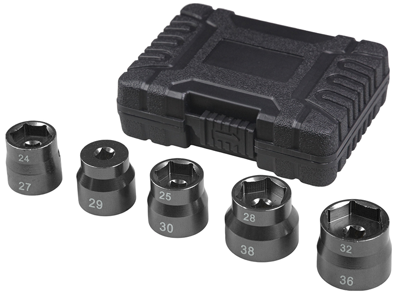 ATD ATD-5235 0.375 in. Drive Aluminum Oil Filter Socket Set - 5 Piece