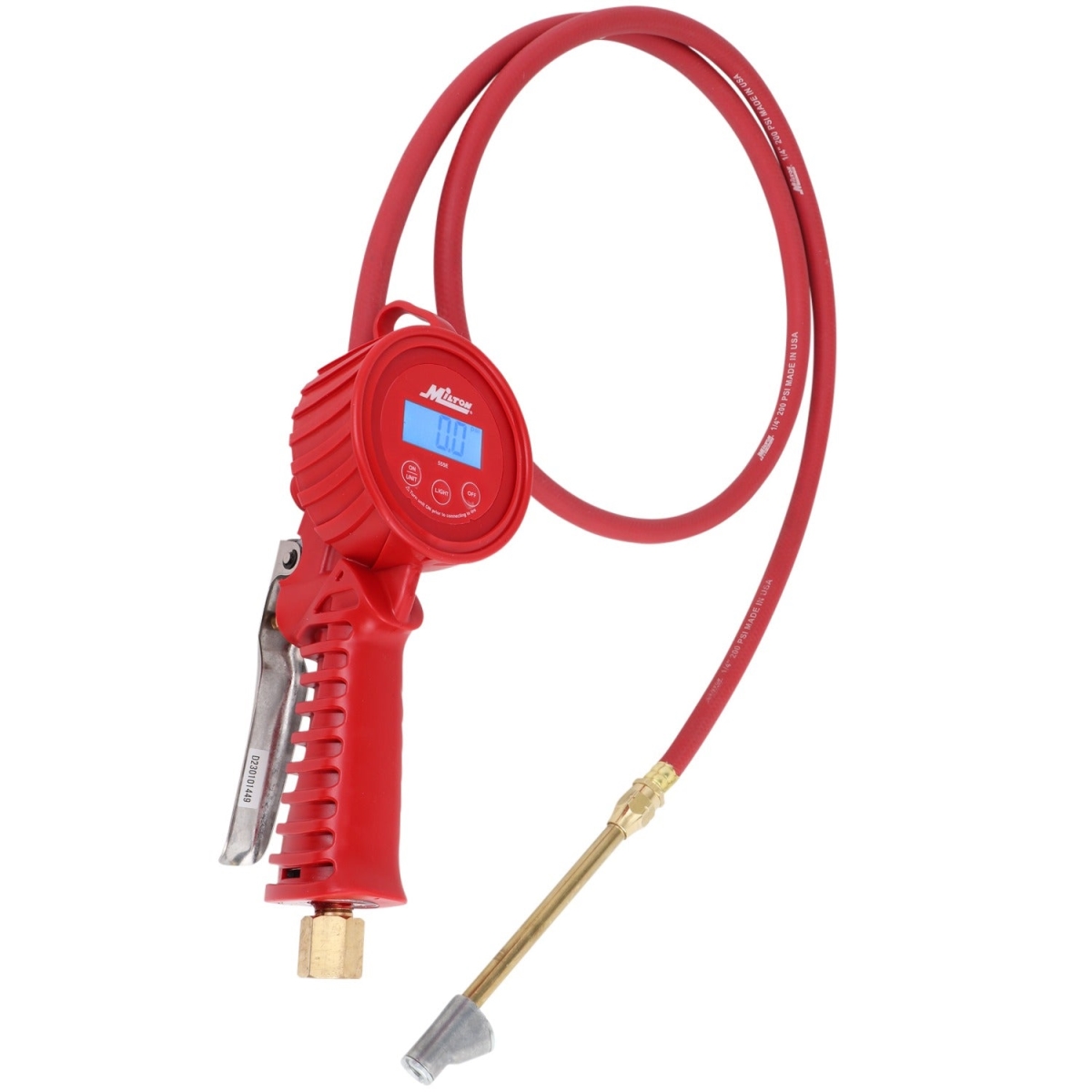 Milton MIL-555E-HD 5 ft. Extended Digital Tire Inflator Gauge