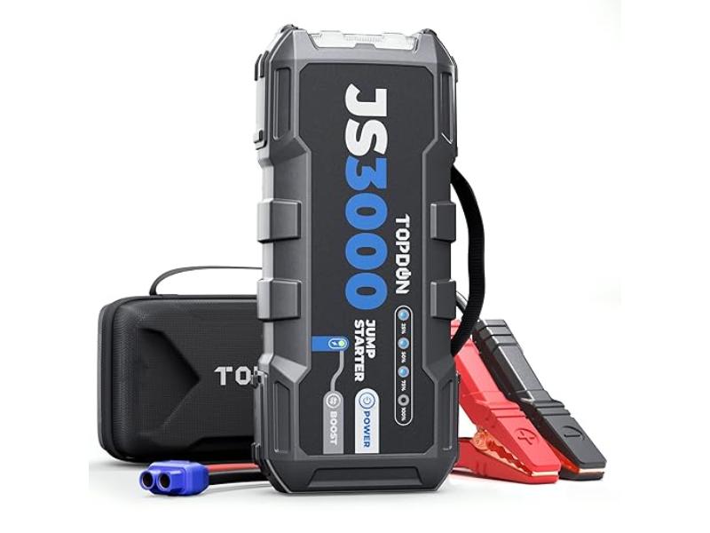 TOPDON JumpSurge 3000 - 12V Jump Starter and Power Bank for Large Engines (TD52130076)