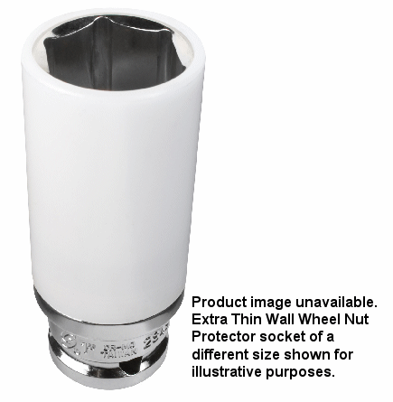 SUU-284921 0.5 in. Drive with 21 mm Extra Thin Wall Wheel - Nut Protector Impact Socket