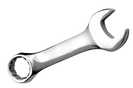Sunex 19mm Fully Polished Stubby Combination Wrench (993019M)