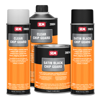 SEM Products SEM-39814 Chip Guard, Cone Quart - Satin Black
