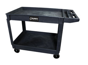 Sunex Large Plastic Utility Cart with Heavy-Duty Wheels (8036)