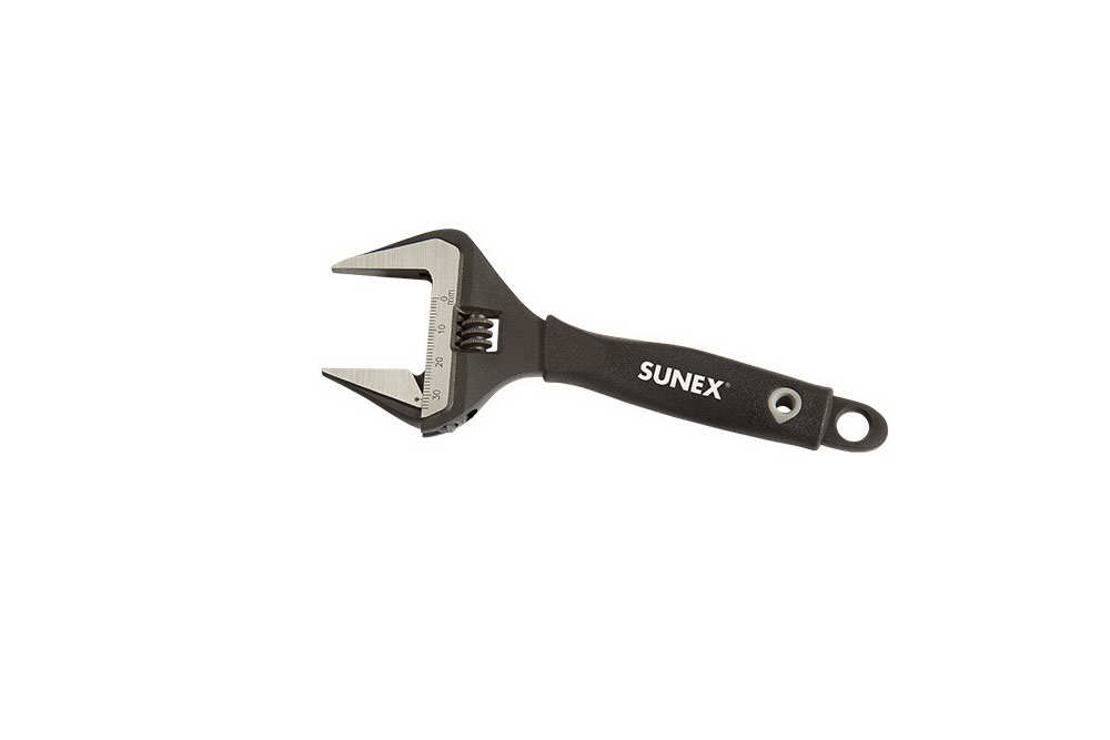 Sunex 6 Inch Wide Alloy Steel Jaw Adjustable Wrench - 9611