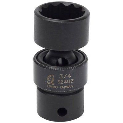 SUU-324UZ 0.375 in. Drive 12 point 0.75 in. Universal Impact Socket