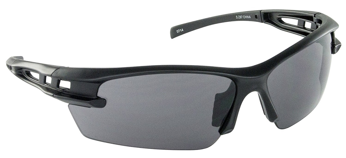 Spectro Safety Glasses with Grey Lens, Black