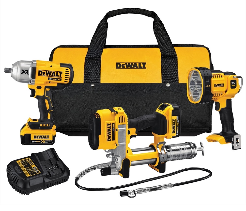 Picture of DeWalt DWT-DCK397HM2 20V Impact & Grease Gun Kit