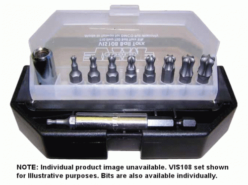 0.25 in. x 1 in. Drive T30 Ball Torx Bit