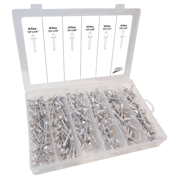 Aluminum Blind Rivet Assortment - 0.25 in.
