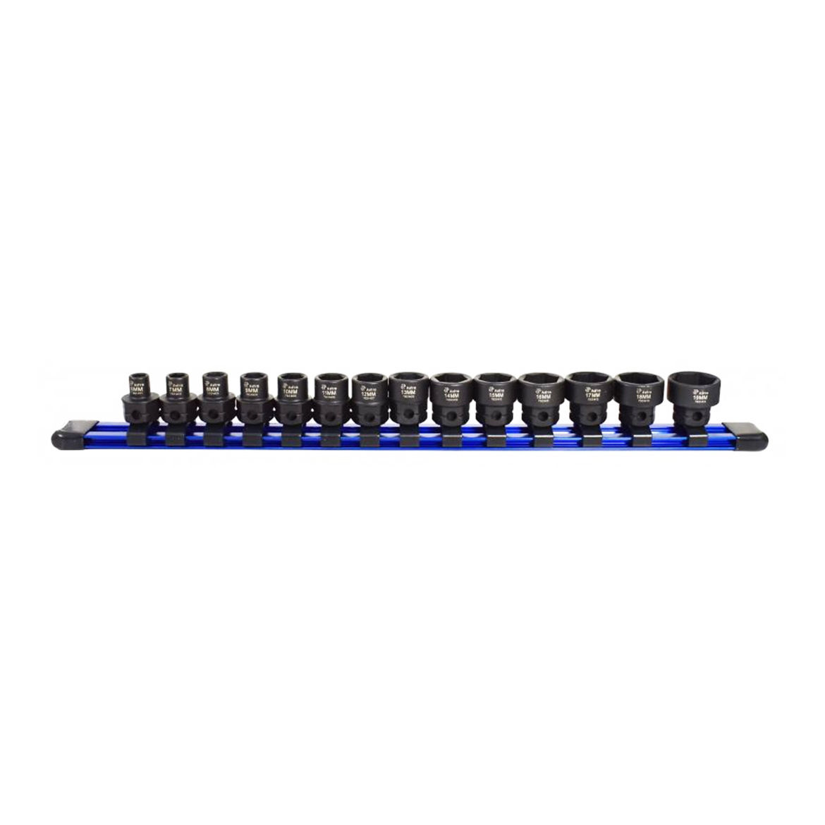 WTD AST-78211 0.5 in. Drive Nano Low Profile Impact SAE Socket Set - 11 Piece