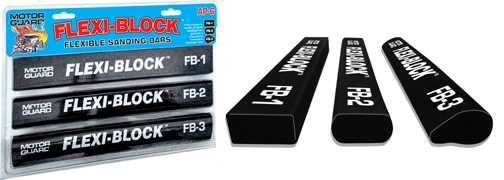 WTD MOT-FB-2 Flexi-Block Double-D Shape Dura Bars Sanding Kit