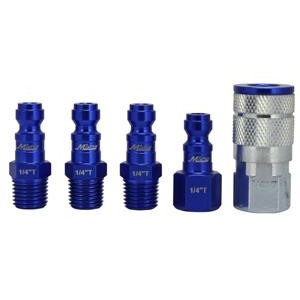 0.25 in Color Fit Coupler & Plug Kit - Blue