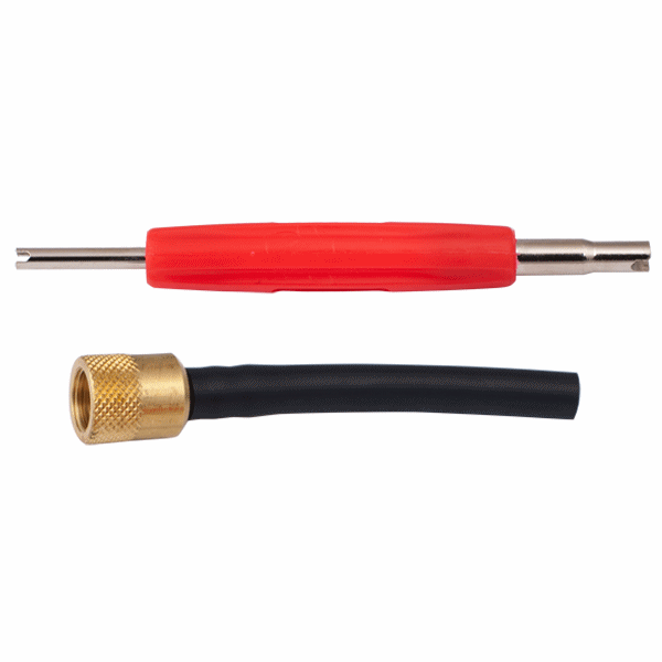 EVAP Port Adapter Kit - Black - 1 Set - Includes Schrader Valve