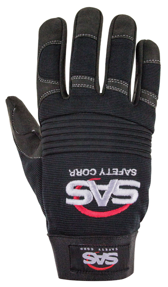 SAS-6712 MX Impact Mechanics Safety Gloves, Black, Medium